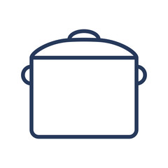 Pan line icon. Saucepan outline icon. Vector illustration