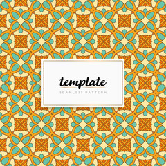 Colorful mandala seamless pattern vector