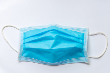 Doctor mask and corona virus protection isolated on a white background