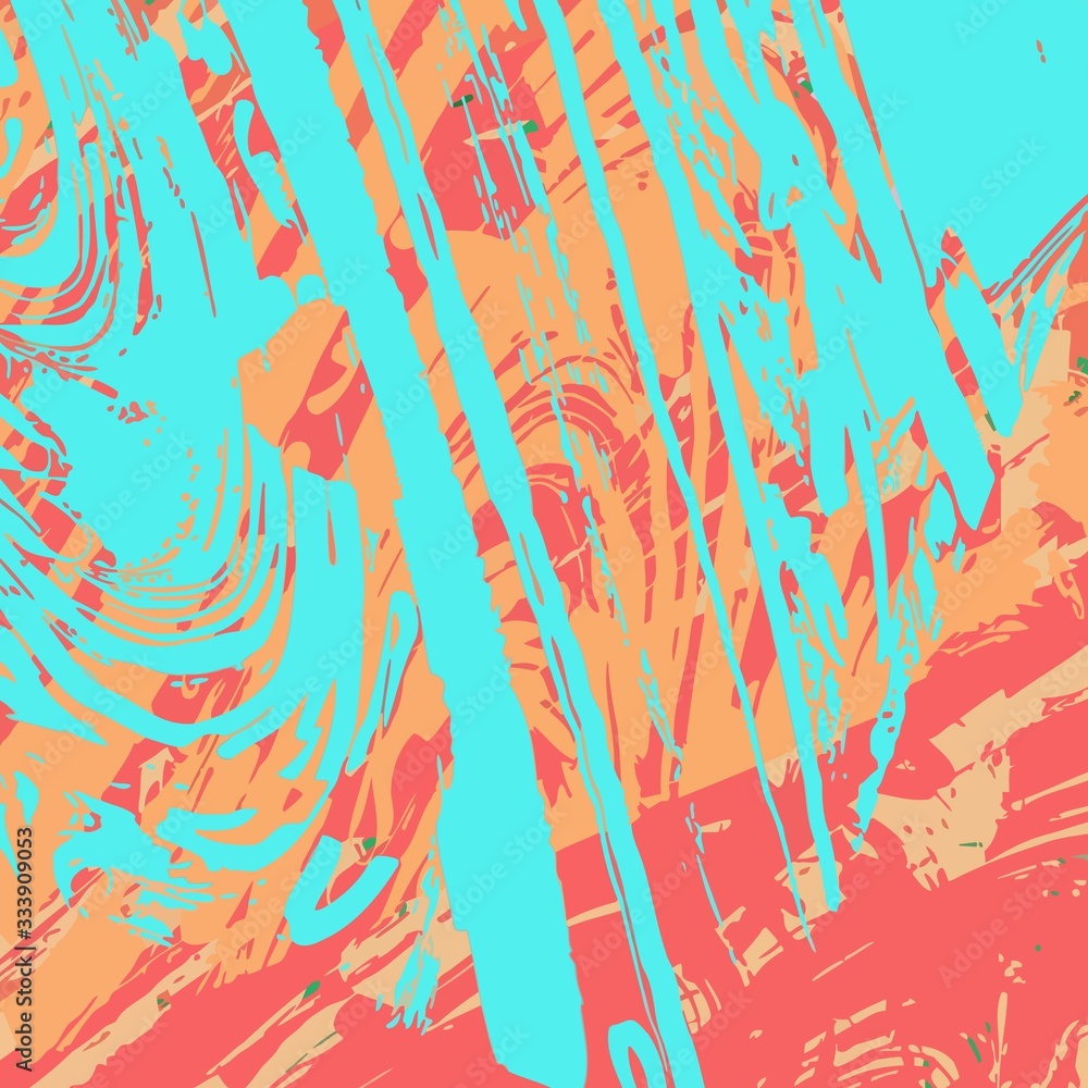 Poster abstract background blurred texture of shapes of colored lines and spots of paint