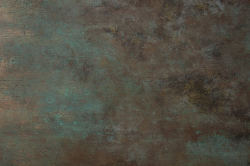 Turquoise brown background hand painted. Grunge background.