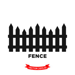 fence icon vector logo template