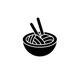 noodle icon vector design template