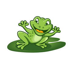 Cute Frog Animal vector Clip Art