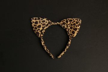 headband with leopard ears, for costume