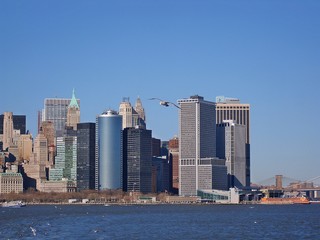 New York City skyline from the water