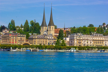 Beautiful scene in Luzern city in Switzerland