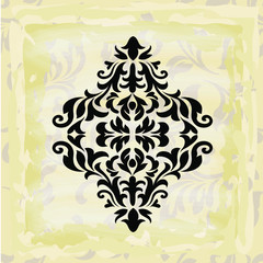 Oriental vector damask patterns for greeting cards and wedding invitations.