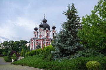 Orthodox Curchi Monastery in summer, Republic of Moldova
