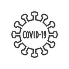 Covid-19 Icon - Coronavirus Icon - Isolated Vector