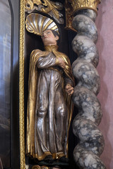 Saint Stanislaus Kostka, altar of Saint Francis Borgia in the Church of Saint Catherine of Alexandria in Zagreb, Croatia