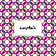 Colorful mandala seamless pattern vector