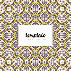 Colorful mandala seamless pattern vector