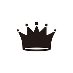 Crown vector icon  illustration sign