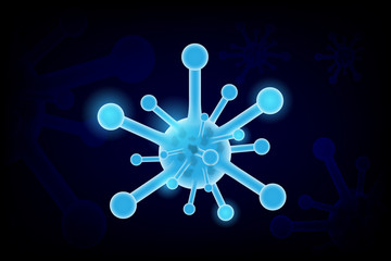 Corona virus background concept.covid 19 background.Dangerous flu strain cases health risk