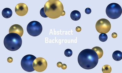 3d spheres background with organic spheres. Molecule