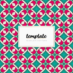 Colorful mandala seamless pattern vector