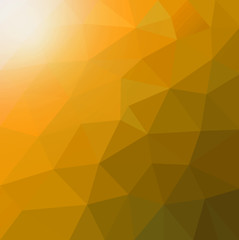 yellow background abstract Polygonal  ( Low-Poly )Triangular Modern Geometric. Style With Gradient.
