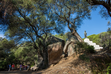 Ajaccio, Corsica / France.03/10/2015.La Grotte, Napoleon's cave in Ajaccio