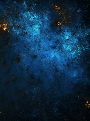 Obraz na płótnie Canvas blue abstract fractal background 3d rendering illustration