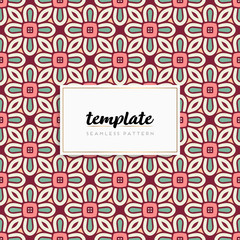 Colorful mandala seamless pattern vector