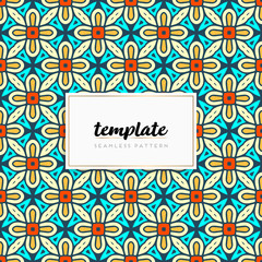 Colorful mandala seamless pattern vector