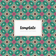 Colorful mandala seamless pattern vector