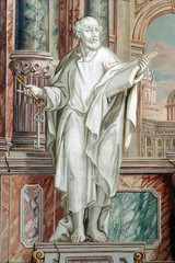 Saint Peter the Apostle, fresco in the Church of Saint Catherine of Alexandria in Zagreb, Croatia