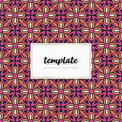 Colorful mandala seamless pattern vector