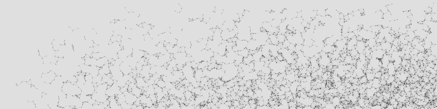 Network Mesh Random Procedural Art background illustration