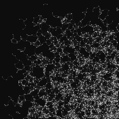 Network Mesh Random Procedural Art background illustration