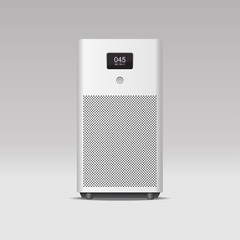 Air purifier isolated on background,vector illustration.