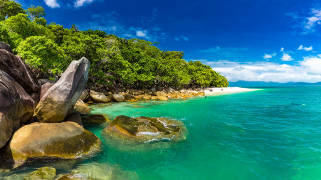 Nudey Beach On Fitzroy Island, Cairns, Queensland, Australia, Great Barrier Reef