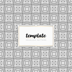 Obraz premium Colorful mandala seamless pattern vector