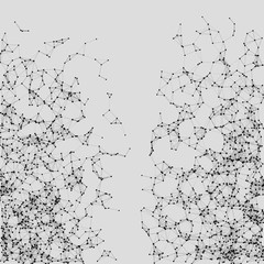 Fototapeta premium Network Mesh Random Procedural Art background illustration