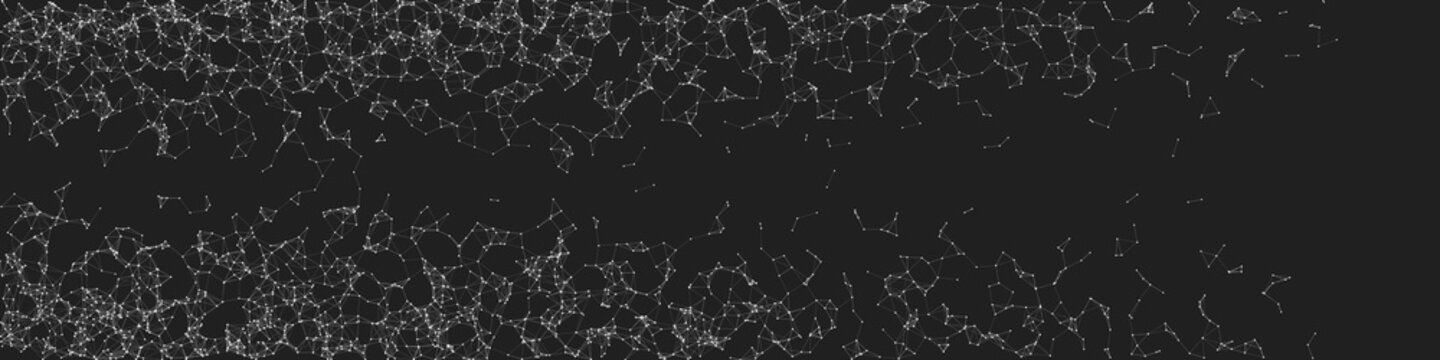 Network Mesh Random Procedural Art background illustration