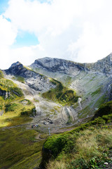 Mountain summer landscape on a sunny clear day in Sochi