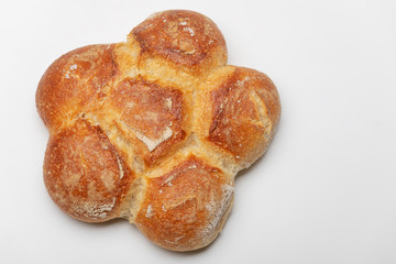 german bread on white background