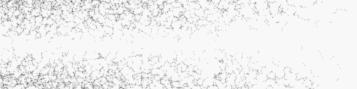 Network Mesh Random Procedural Art background illustration
