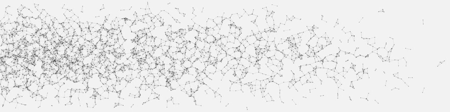 Network Mesh Random Procedural Art background illustration