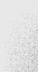 Network Mesh Random Procedural Art background illustration