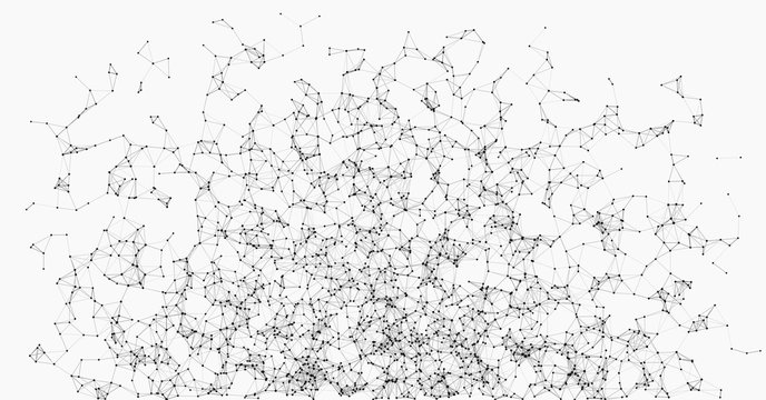 Network Mesh Random Procedural Art background illustration