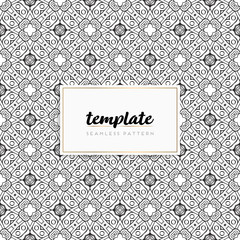 Colorful mandala seamless pattern vector