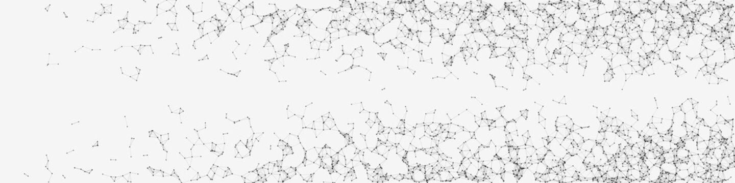 Network Mesh Random Procedural Art background illustration