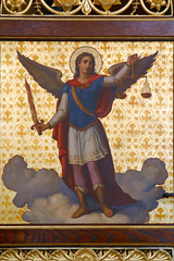 Archangel Michael, detail of Iconostasis in Greek Catholic Co-cathedral of Saints Cyril and...