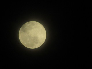 full moon in the night sky