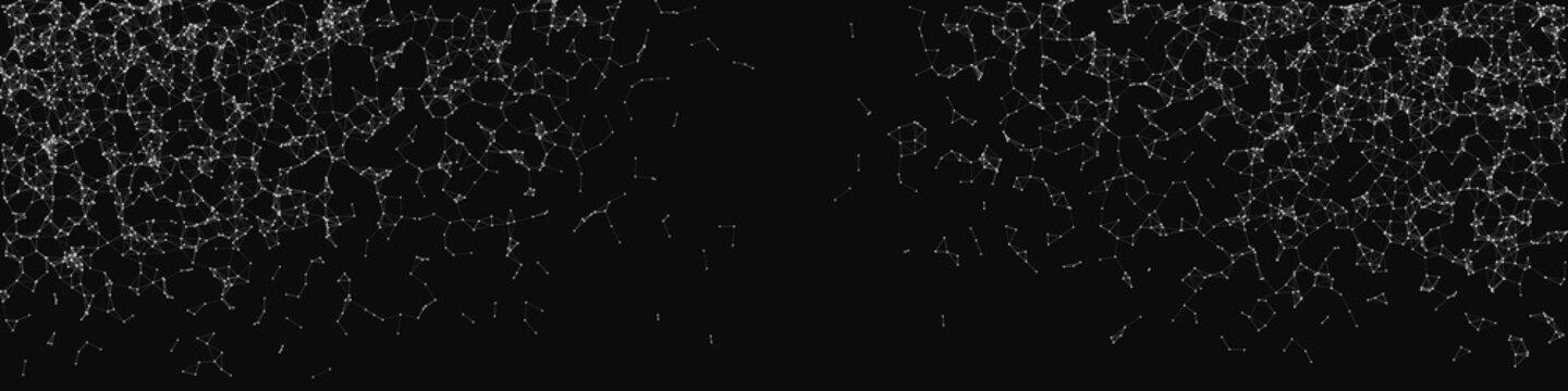 Network Mesh Random Procedural Art background illustration