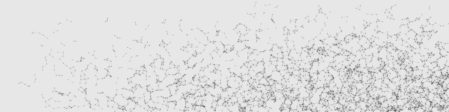 Network Mesh Random Procedural Art background illustration