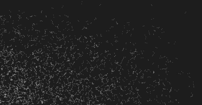 Network Mesh Random Procedural Art background illustration