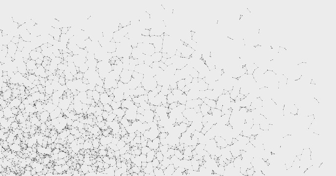 Network Mesh Random Procedural Art background illustration